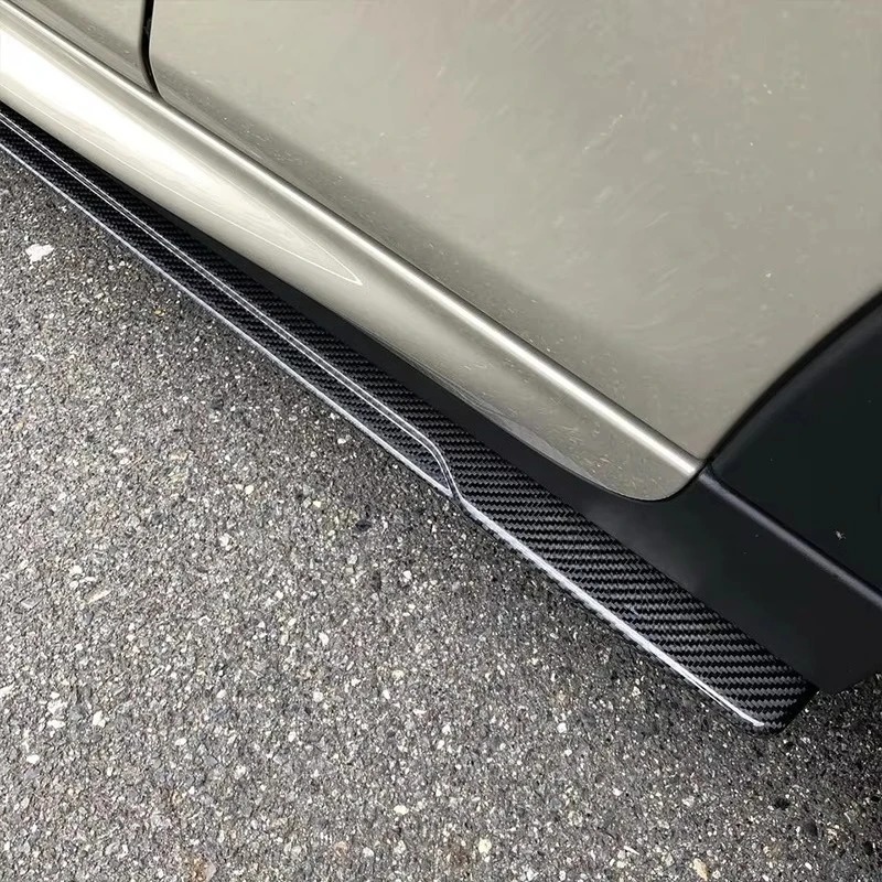 AG Style New Carbon Fiber Side Skirt for MINI JCW F56 F57 COOPER Side Separator Body Kit with Towing Hitch Cut-Outs